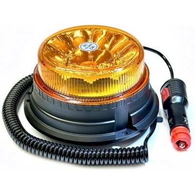 Autolamp maják LED magnetický 12V-24V oranžový 12 LED*1W 141x82mm | Zboží Auto