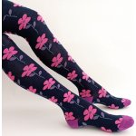 Trepon punčocháče Sasanka tm. modré s kytičkami – Zbozi.Blesk.cz