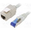 síťový kabel Logilink CC5082S Prodlužovací, S/FTP, 6a, licna, Cu, LSZH, 7,5m, šedý