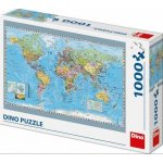 Dino Politická mapa světa 1000 dílků – Zboží Dáma