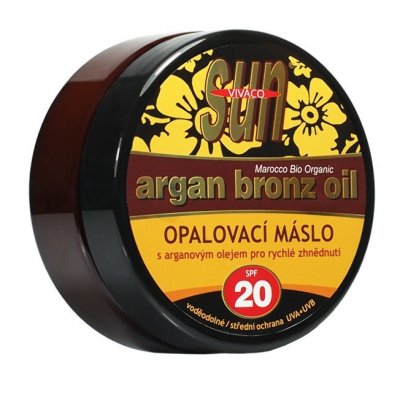 SunVital Argan Bronz Oil opalovací máslo SPF20 200 ml – Zbozi.Blesk.cz