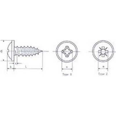 šroub do plechu 4.8x22 ZINEK límec DIN 968C-H – Zboží Mobilmania