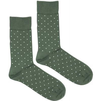 Ponožky Sage Green s puntíky Zelené