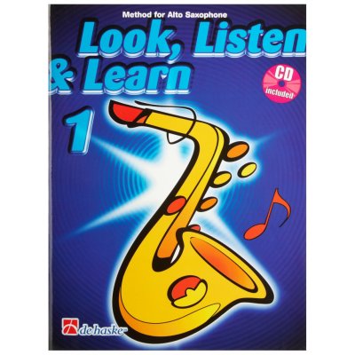 Look, Listen & Learn 1 Method for Alt Saxophon + CD – Zboží Mobilmania