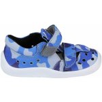 Beda Barefoot sandály Blue Military modré – Zboží Dáma