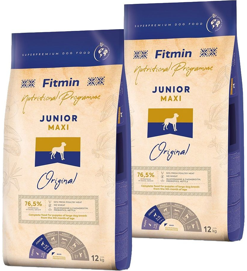 Fitmin Dog Maxi Junior 2 x 12 kg