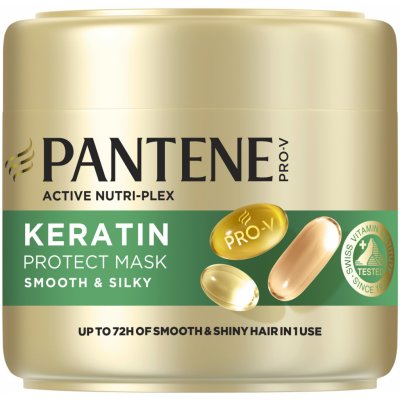 Pantene Pro-V Active Nutri Plex Smooth & Silky maska pro lesk a hebkost vlasů 300 ml – Sleviste.cz