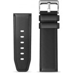 Aligator Watch Straps 22 kůže/silikon řemínek, BLK 22AW0006 – Zboží Mobilmania