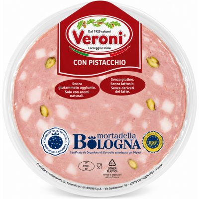Veroni Mortadella s pistáciemi plátky 180 g – Hledejceny.cz