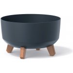 Prosperplast Květináč GRACIA LOW BETON EFFECT 28,5 cm antracit – Hledejceny.cz