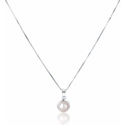 JwL Luxury Pearls Něžný s pravou bílou perlou JL0676