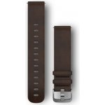 Garmin Quick Release 20mm, kožený tmavě hnědý, stříbrná přezka 010-12691-01 – Hledejceny.cz