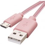 Emos SM7006P USB 2.0 A/M - micro B/M, 1m, růžový – Zbozi.Blesk.cz