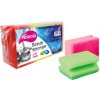 Drátěnka a houbička Niteola Grip Scrub Sponge Ultra tvarovaná houba na nádobí 9 x 7 x 4,5 cm 4 kusy