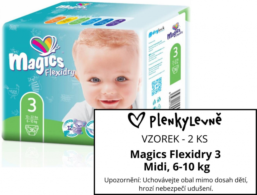 Magics Flexidry 3 Midi 6-10 kg 2 ks