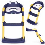 Ecotoys WC sedátko se schůdky a žebříkem modré – Sleviste.cz