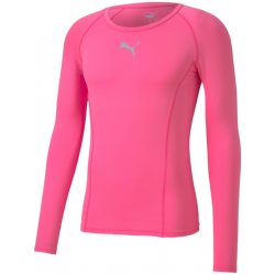 Puma LIGA BASELAYER TEE LS růžové