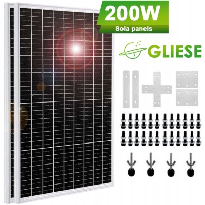 Gliese monokrystalická fotovoltaická sada 200W 12V – Zbozi.Blesk.cz