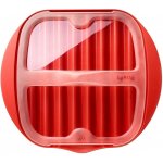 Nádoba pro vaření v mikrovlnné troubě, na slaninu, červená, Lékué – Zboží Dáma