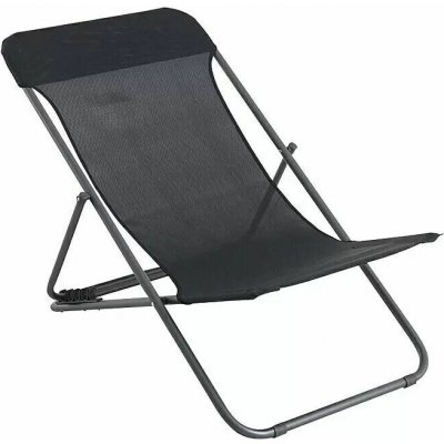 Sunfun FDS00118A Zahradní křeslo sklopné, 70 × 60 × 104,4, kov, textil, černé – Hledejceny.cz