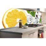 Dimex KI180-023 Samolepící fototapeta do kuchyně Lemon and Ice rozměry 180 x 60 cm – Zboží Mobilmania