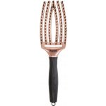 Olivia Garden Fingerbrush Combo Trinity Rose Gold zakřivený plochý kartáč na vlasy – Zbozi.Blesk.cz