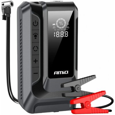 Startovací zdroj 4v1 12V, 12Ah, 1600A, kompresor, USB, LED – Hledejceny.cz