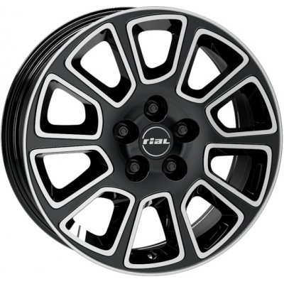 Rial TRANSPORTER 6x15 5x112 ET30 diamond black polished – Hledejceny.cz