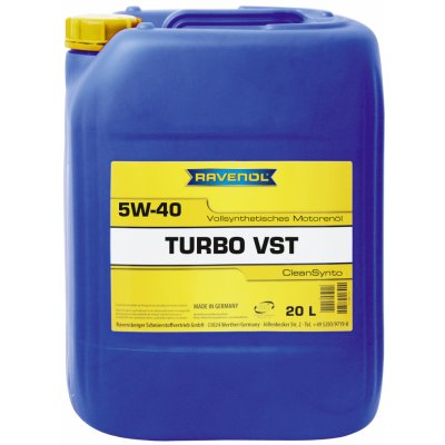 Ravenol Turbo VST 5W-40 20 l – Zbozi.Blesk.cz