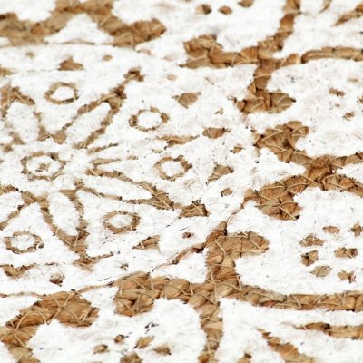 VidaXL prostírání 4 ks bílé kulaté juta 38cm – Zboží Mobilmania