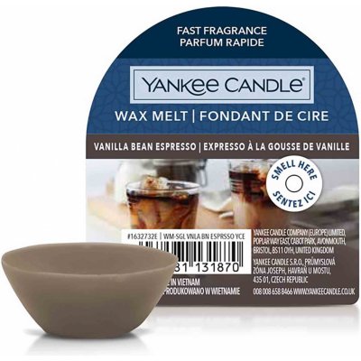 Yankee Candle vonný vosk Vanilla Bean Espresso Espresso s vanilkovým luskem 22 g