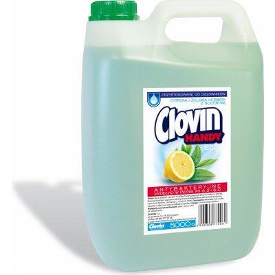 Clovin tekuté mýdlo antibakteriální Citron a zelený čaj 5 l