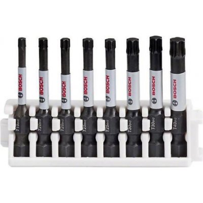 Bosch Souprava nástavců Impact Control Power Bit, 8 kusů, 1×T15;2×T20;2×T25;2×T30;1×T40 2608522329 – Zboží Mobilmania