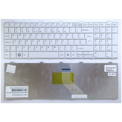 klávesnice Fujitsu Lifebook A512 A530 A531 AH530 AH531 NH751 bílá UK