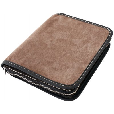 Obal na knihu se zipem XL Hnědá semiš – Hledejceny.cz