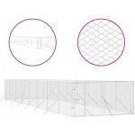 vidaXL Venkovní psí kotec stříbrný 400 x 1600 x 200 cm – Hledejceny.cz