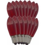ElektroSkalka Žárovky LED svíčky 14V až 55V/0,3W E-10 Filament 15ks červené (1ks) – Hledejceny.cz