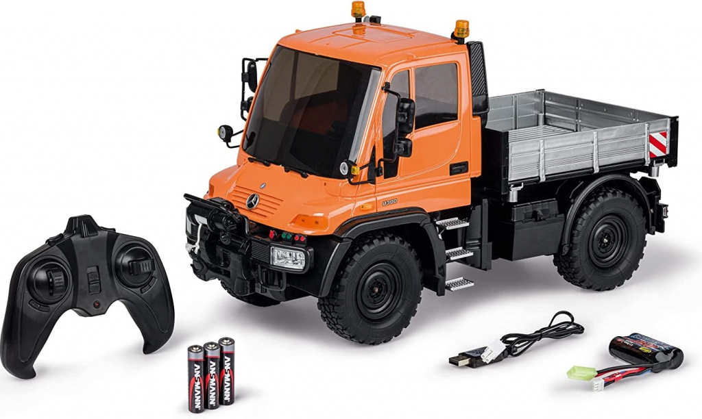 Tamiya-Carson MB Unimog U300 RTR oranžový 1:12