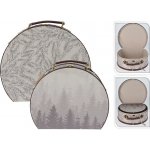 Home Styling Collection Sada dekorativních krabiček ve tvaru kufříků, 2 ks šedá – Zboží Dáma