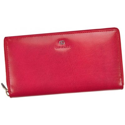 Červená peněženka s kapsou na mobil GDP237
