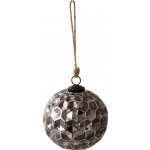 Clayre & Eef Černá antik skleněná koule Hexagon Black S Ø 10*10 cm – Hledejceny.cz