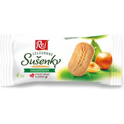 Rej Sušenky celozrnné lískooříškové 34 g