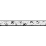 IMPOL TRADE D 58-041-2 Samolepící bordura pampelišky šedo-černé, rozměr 5 m x 5,8 cm – Zboží Dáma