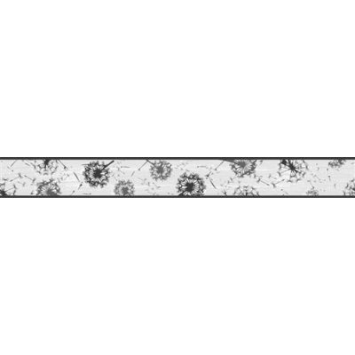 IMPOL TRADE D 58-041-2 Samolepící bordura pampelišky šedo-černé, rozměr 5 m x 5,8 cm – Zboží Dáma