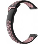 BStrap Silicone Sport řemínek na Xiaomi Amazfit Bip, black/pink SXI001C02 – Hledejceny.cz