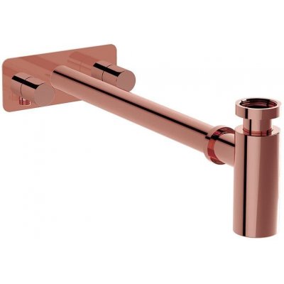Designový sifon VitrA Plural včetně roháčků růžovozlatý A4515926 – Zboží Mobilmania