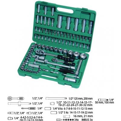 FESTA Gola sada 94ks, 1/4 plus 1/2"CrV – Hledejceny.cz