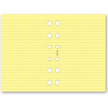 Filofax Poznámkový papír, linkovaný žlutý formát A7 20 listů formát A7