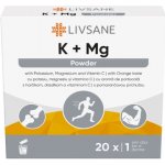 LIVSANE K + Mg Draslík a hořčík, minerální prášek s pomerančovou příchutí, 20 sáčků – Hledejceny.cz