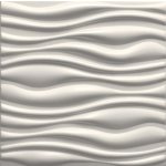 Impol Trade 3D 0002 50 x 50 cm FLOW bílá 1ks – Zboží Mobilmania